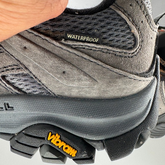 Merrell Moab 3 Waterproof Mens 8 W Granite Gray Vibram Low Hiking Trail Shoes main image 5